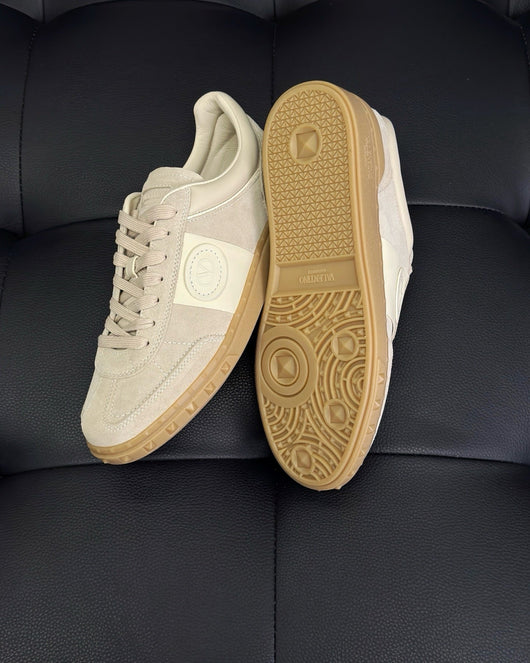 White and Grey Sneakers