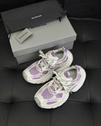 White and Purple Sneakers