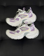 White and Purple Sneakers