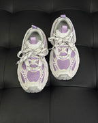 White and Purple Sneakers