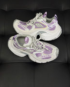White and Purple Sneakers