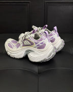 White and Purple Sneakers