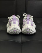 White and Purple Sneakers