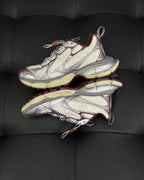 Caged Panel Runner Cream and Red Sneakers