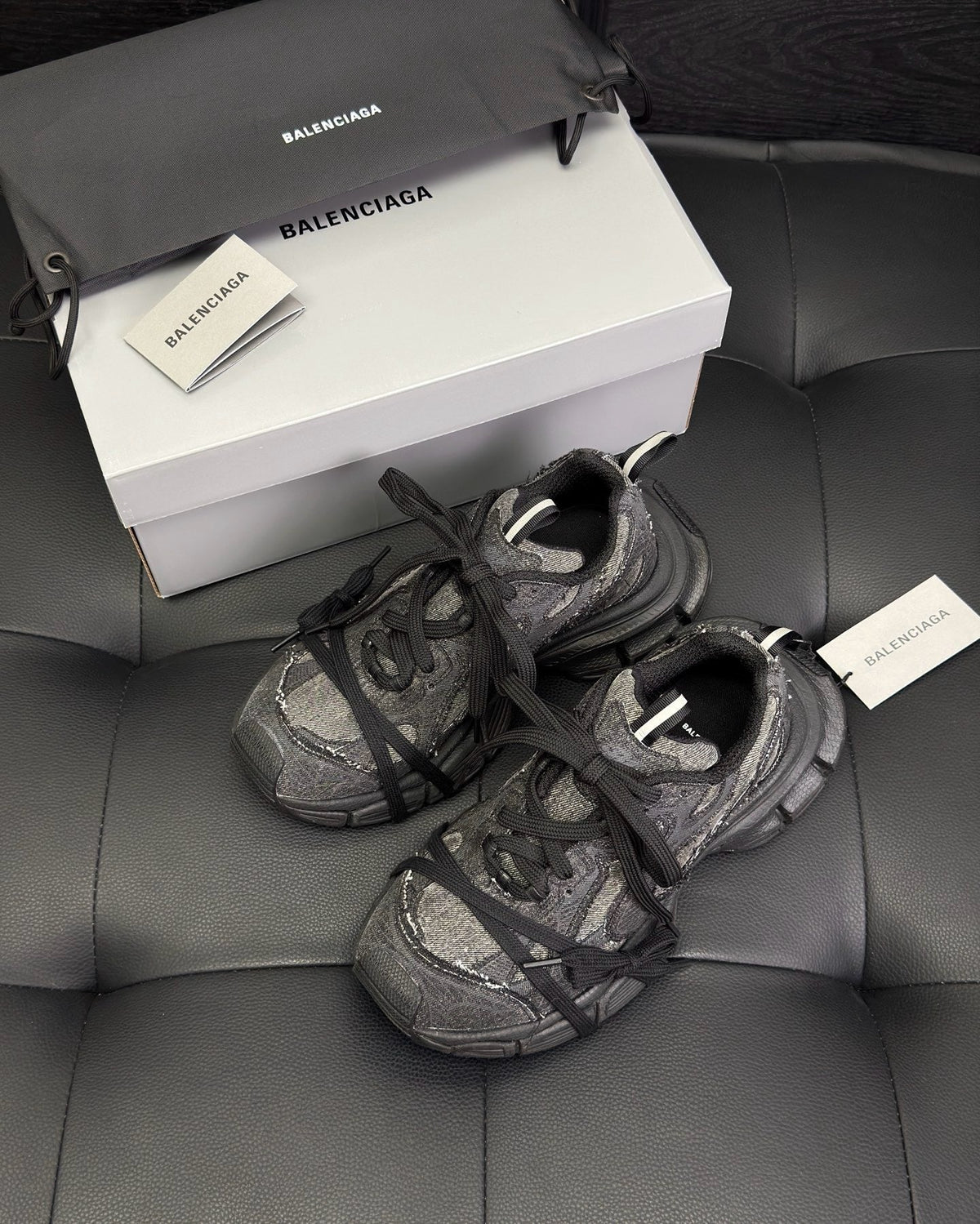 Black and Grey Sneakers