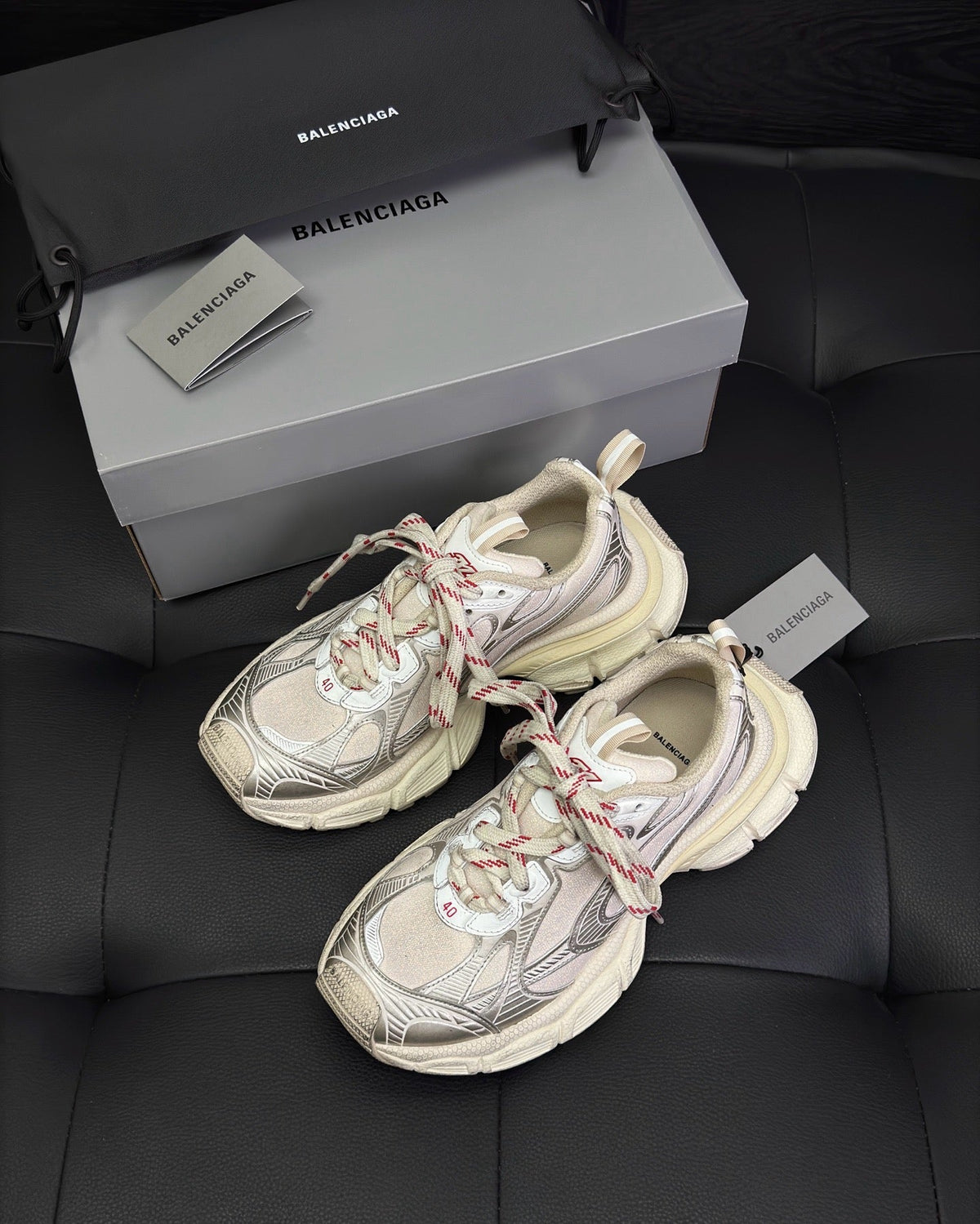 Panelled Runner Beige Sneakers
