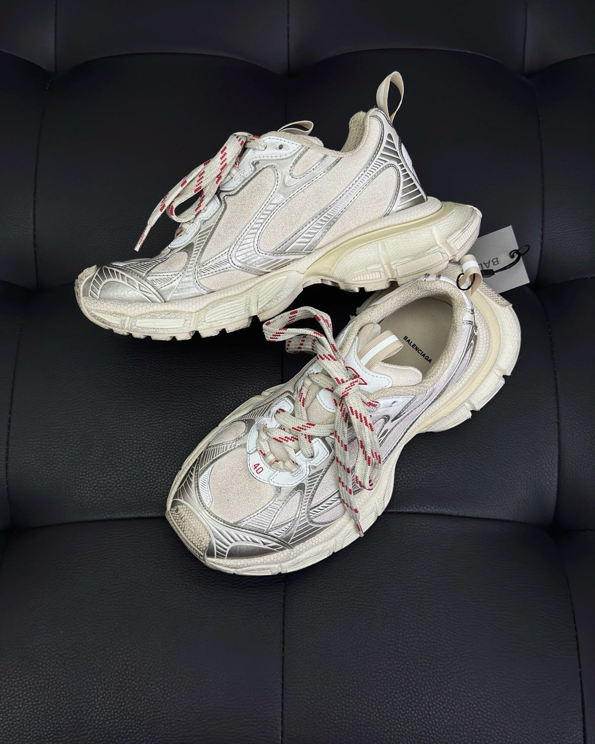 Panelled Runner Beige Sneakers