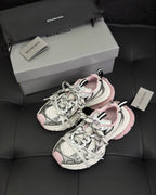Caged Panel Runner Cream and Pink Sneakers