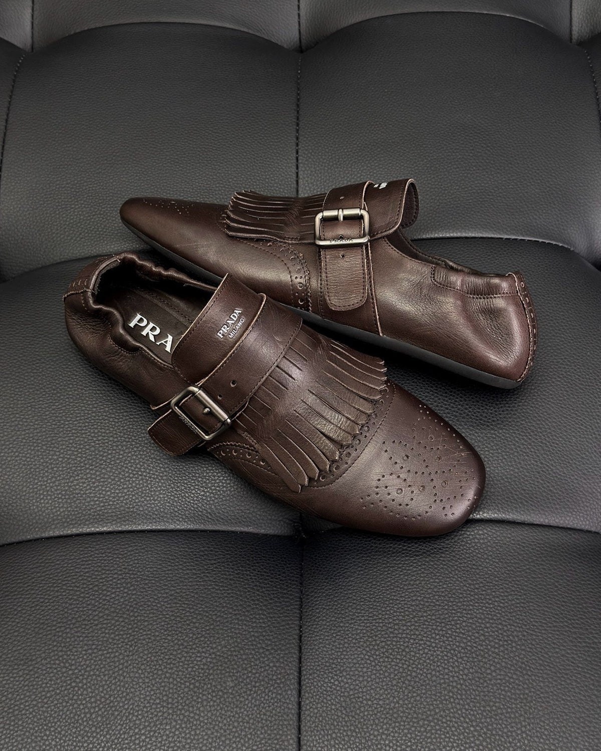 Dark Brown and Black Mules