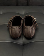 Dark Brown and Black Mules