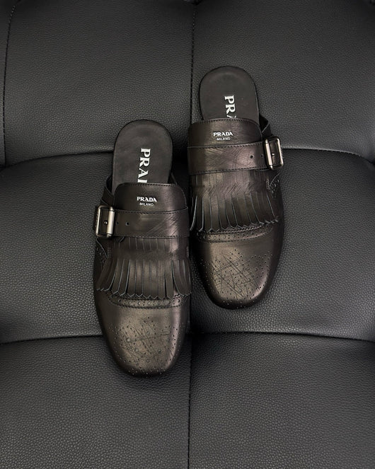 Dark Brown and Black Mules