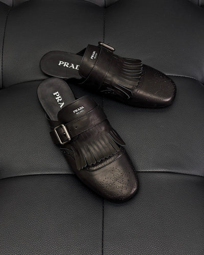 Dark Brown and Black Mules