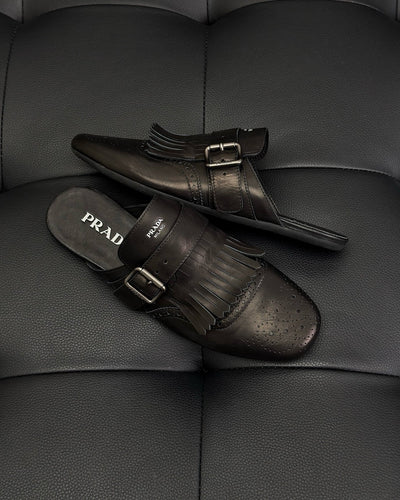 Dark Brown and Black Mules