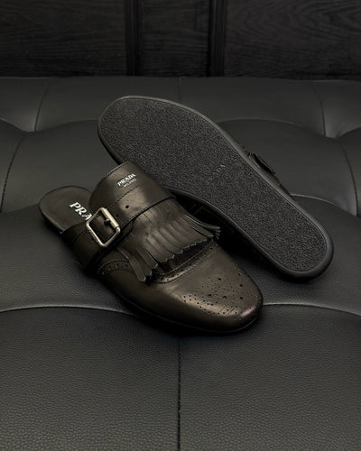Dark Brown and Black Mules