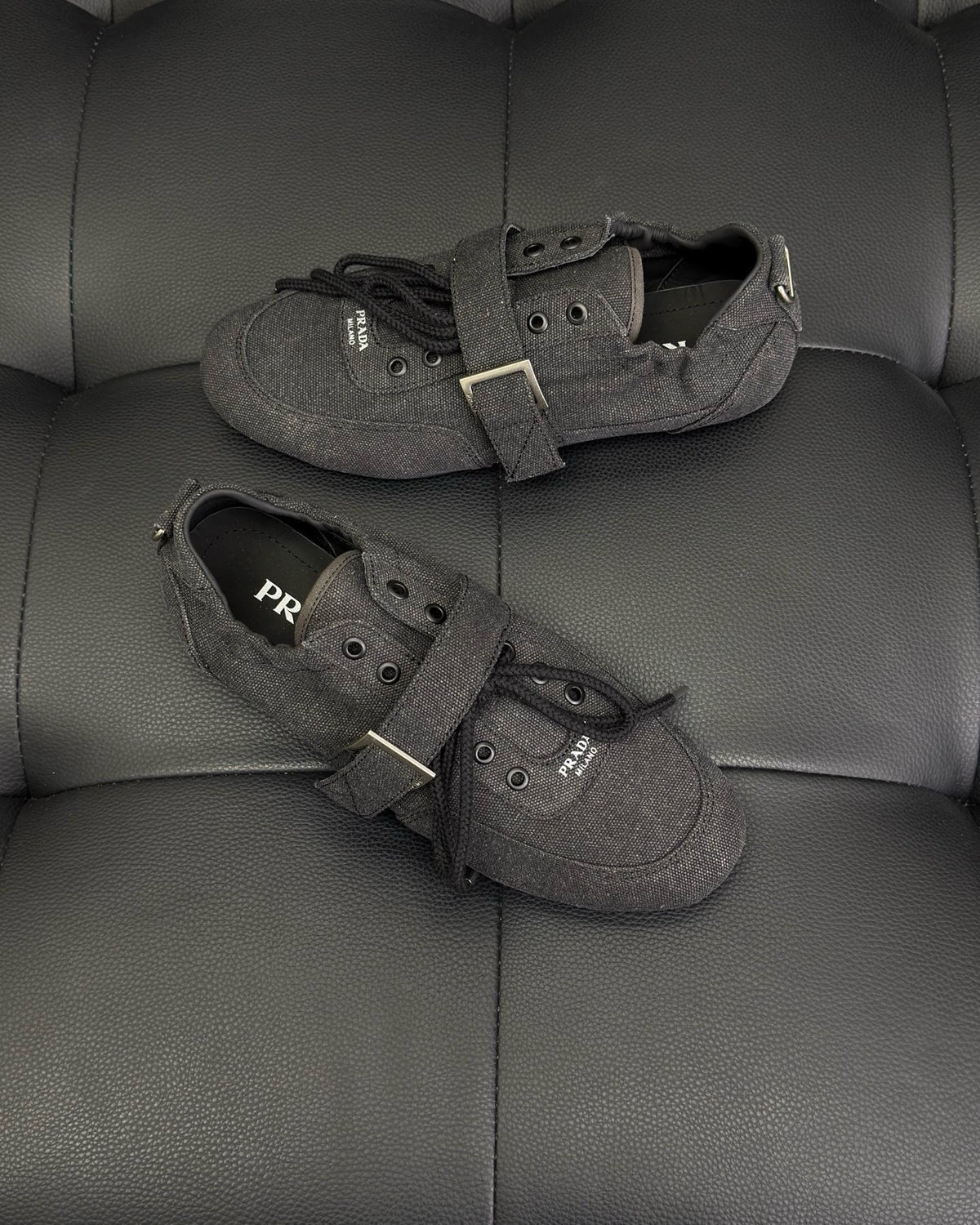 Grey Suede Double Buckle Monk - Men's