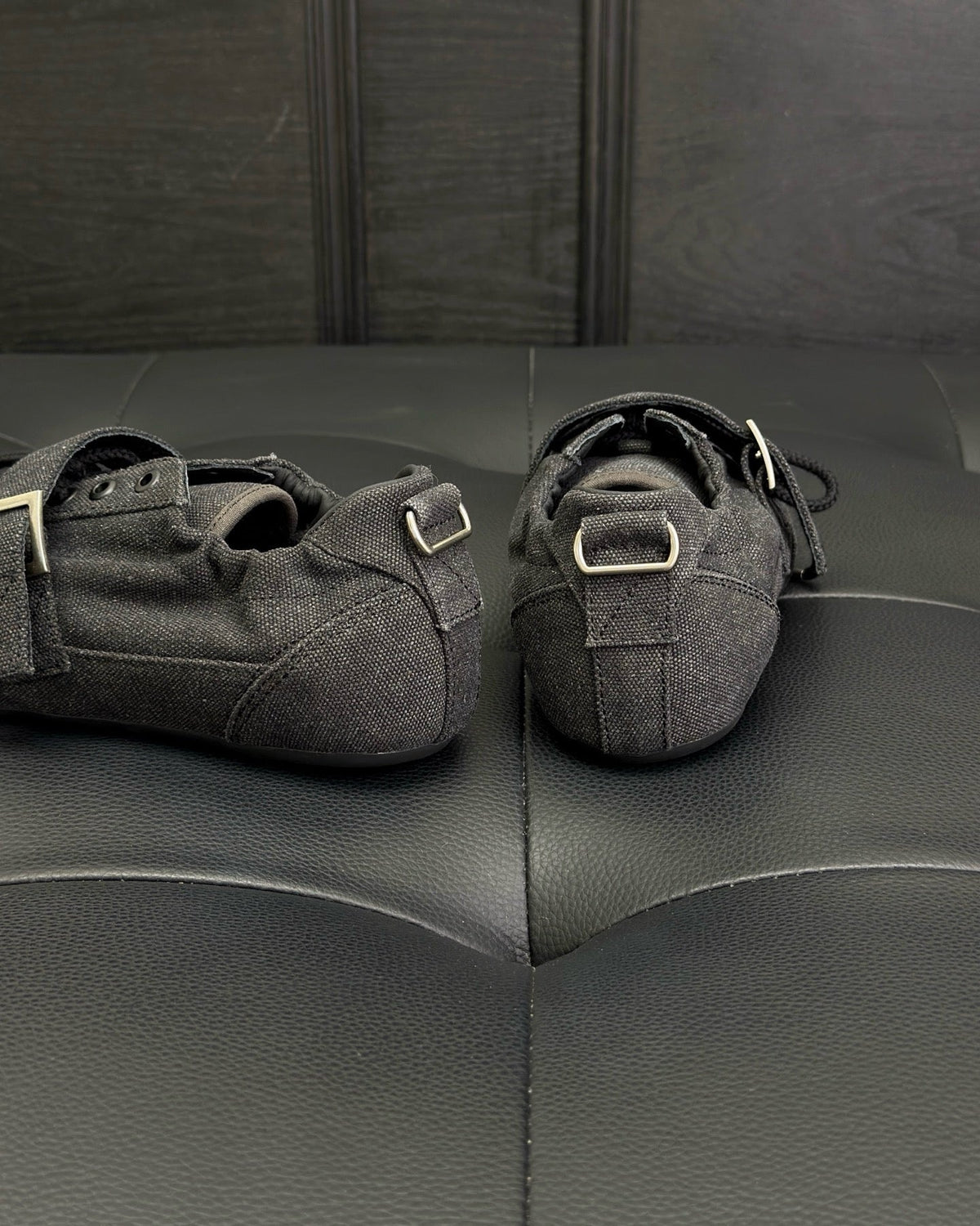 Grey Suede Double Buckle Monk - Men's