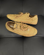 Grey Suede Double Buckle Monk - Men's