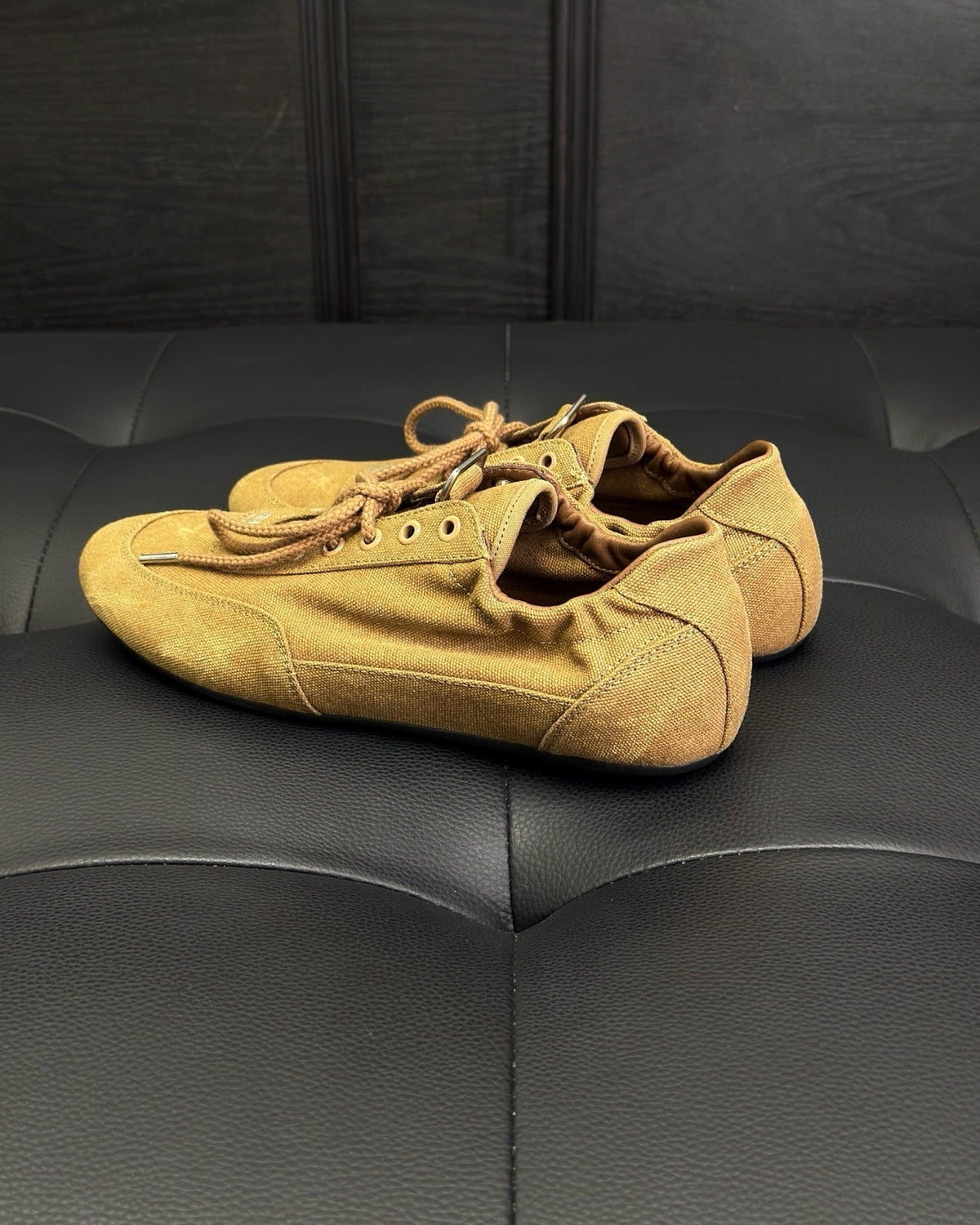 Grey Suede Double Buckle Monk - Men's