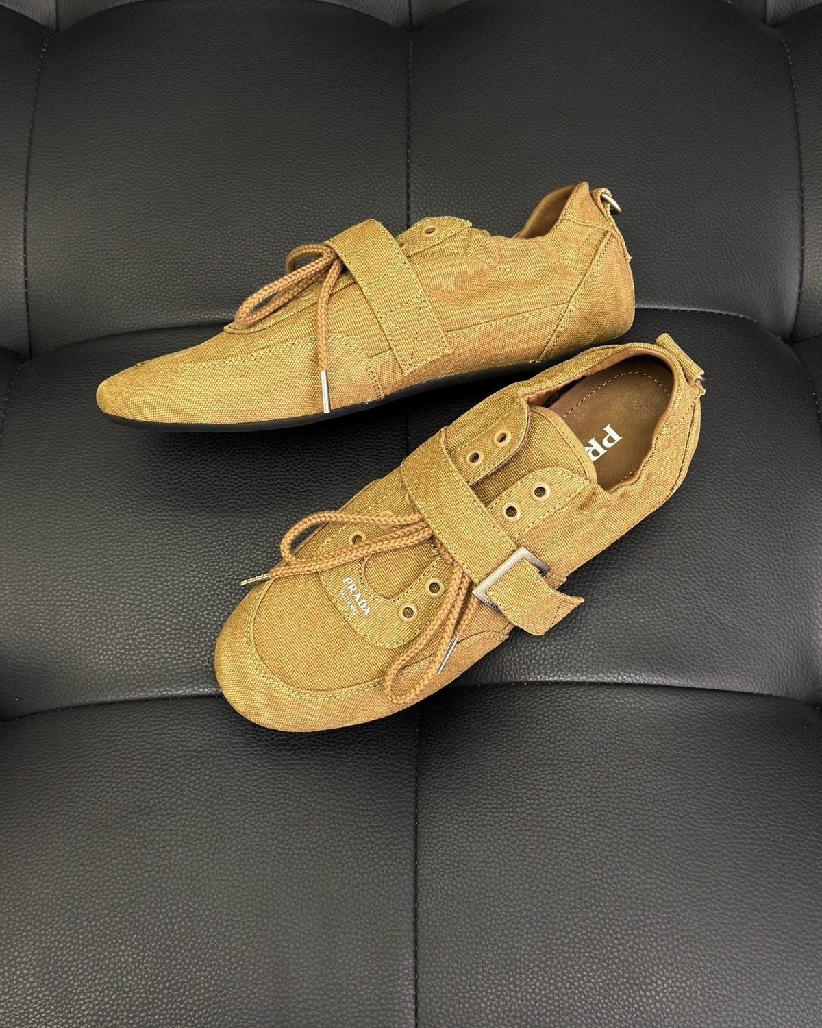 Camel Suede Buckle Monk - Men's