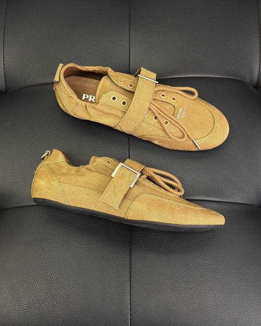 Camel Suede Double Buckle Monk - Men's