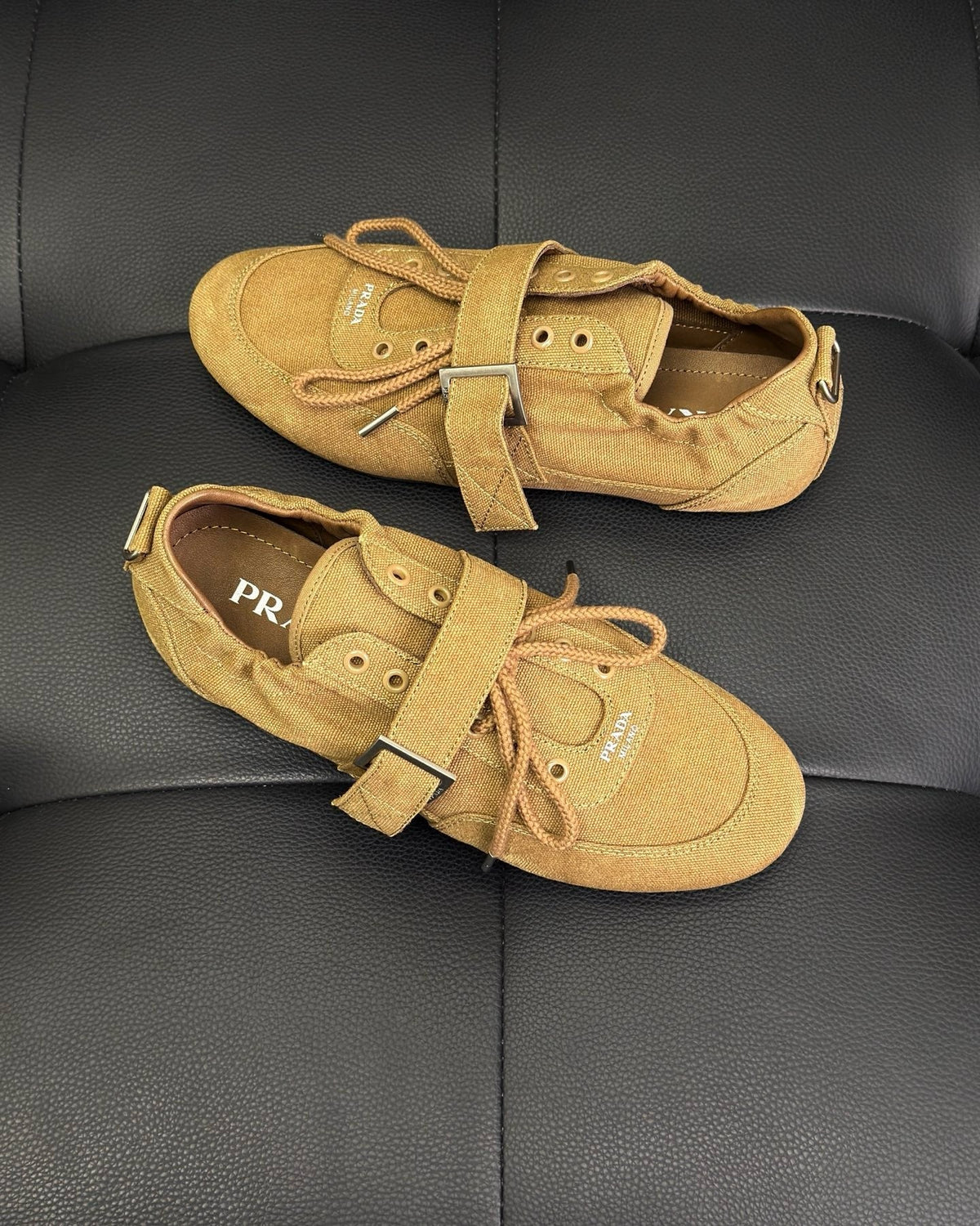 Camel Suede Buckle Monk - Men's