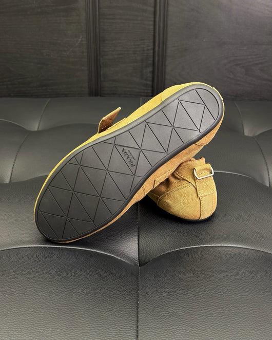Camel Suede Double Buckle Monk - Men's