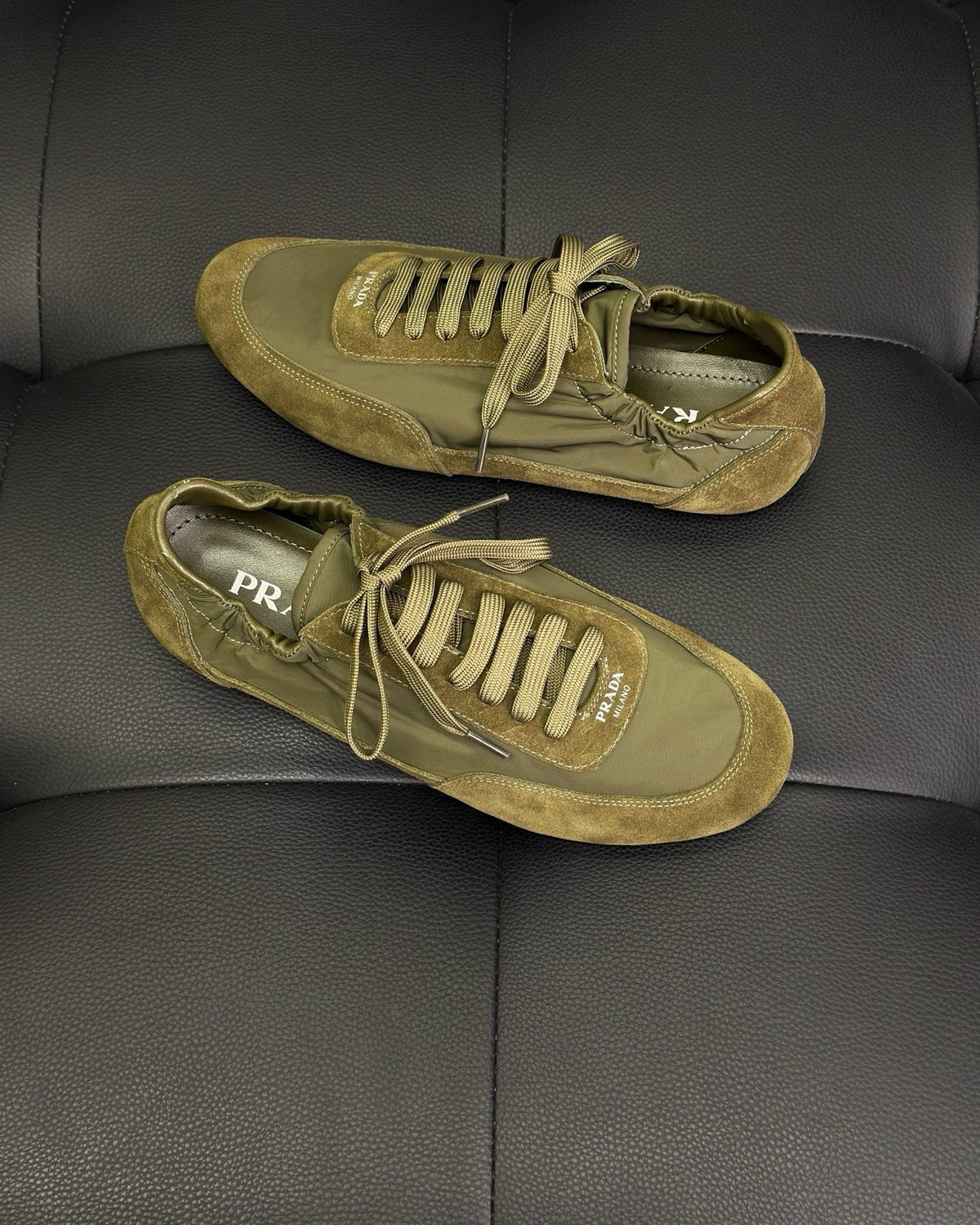 Dark Green Derby Shoes - Men's
