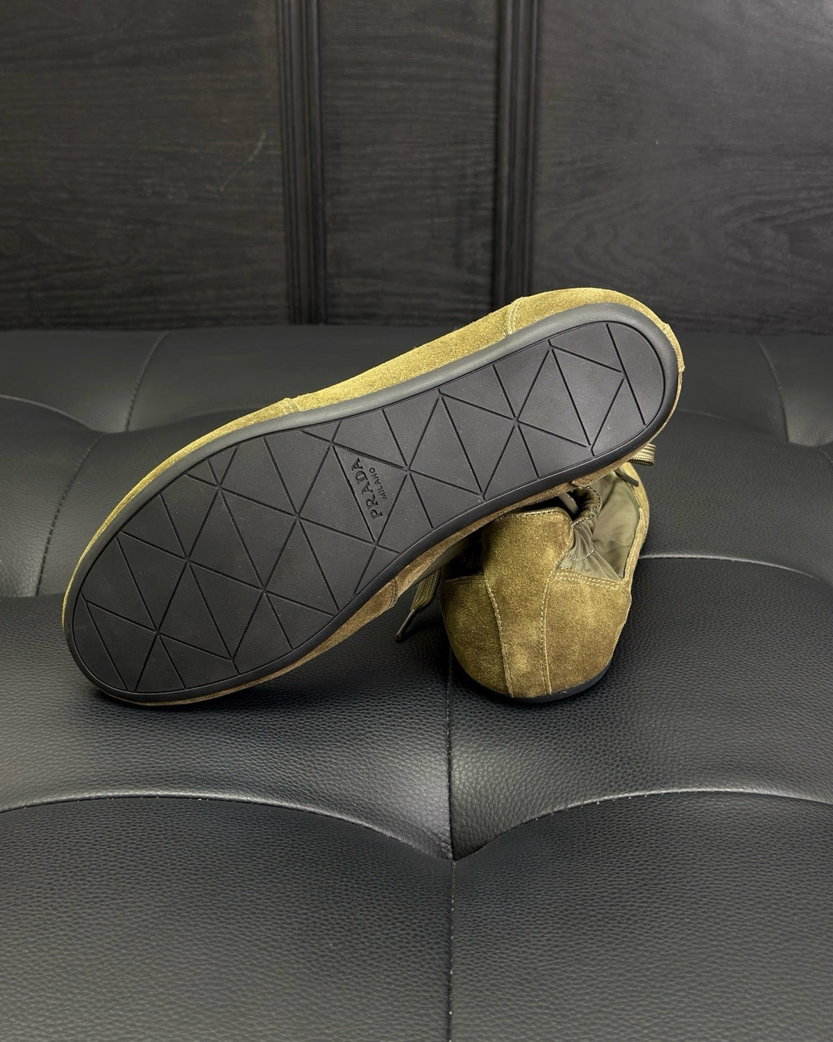Dark Green Derby Shoes - Men's