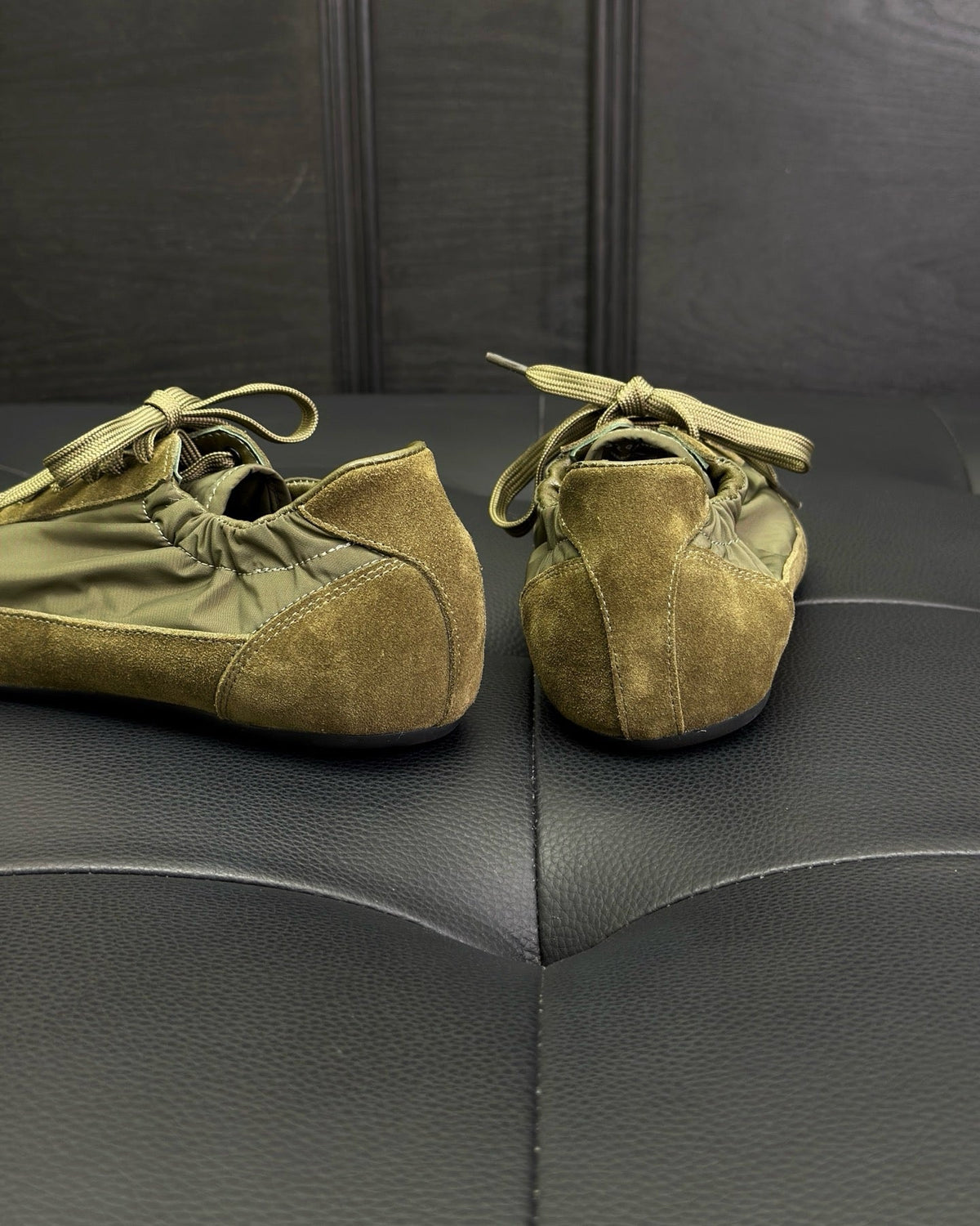 Dark Green Derby Shoes - Men's