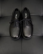 Black and Mustard Derby Shoes - Men's