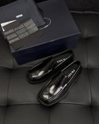 Black Patent Plain Loafer - Men's