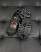 Black Derby Shoes - Men's