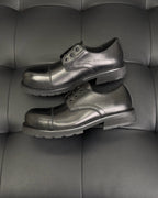 Black Derby Shoes - Men's