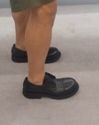 Black Derby Shoes - Men's