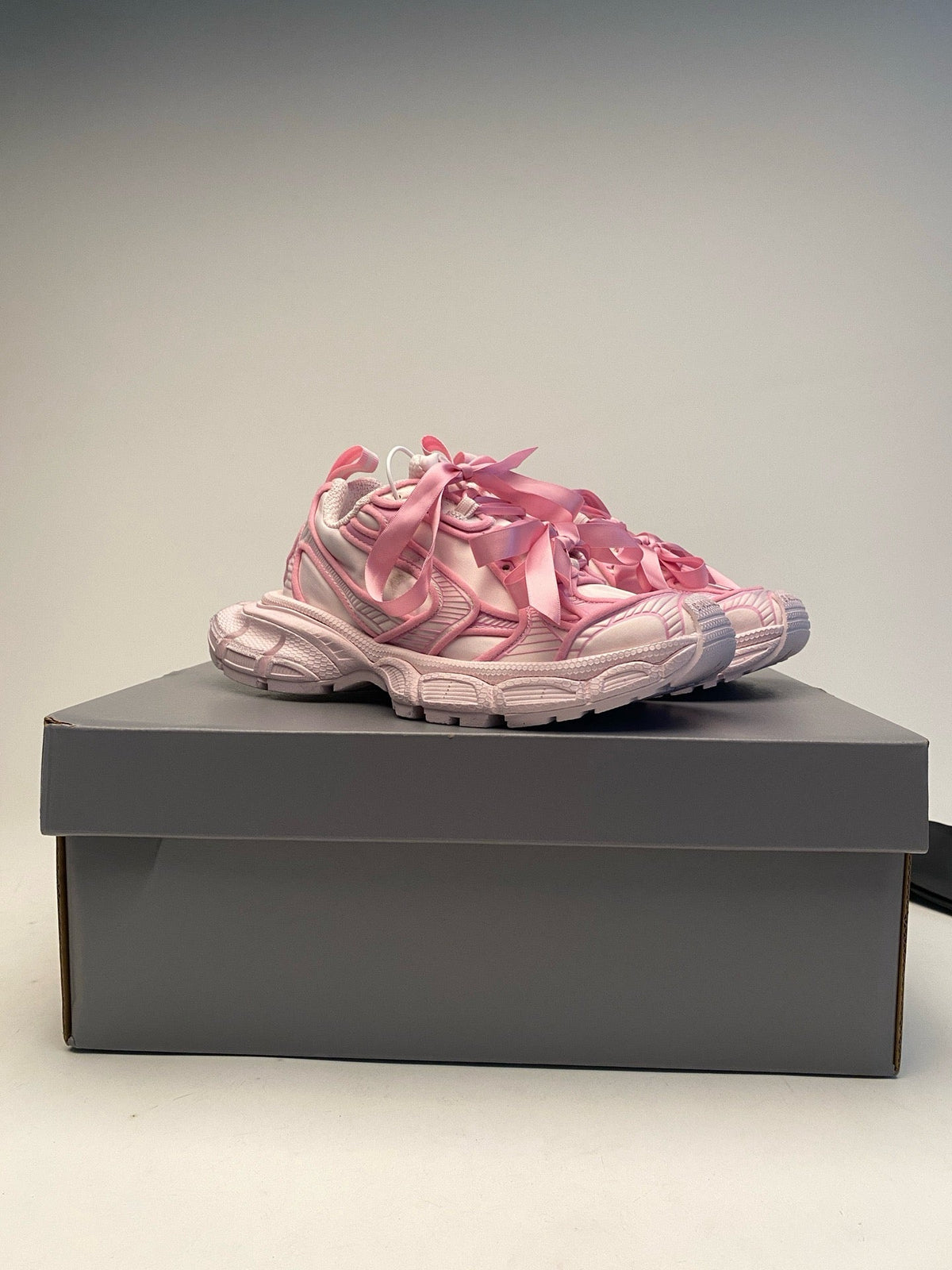 Pink Mesh Panelled Chunky - Women's