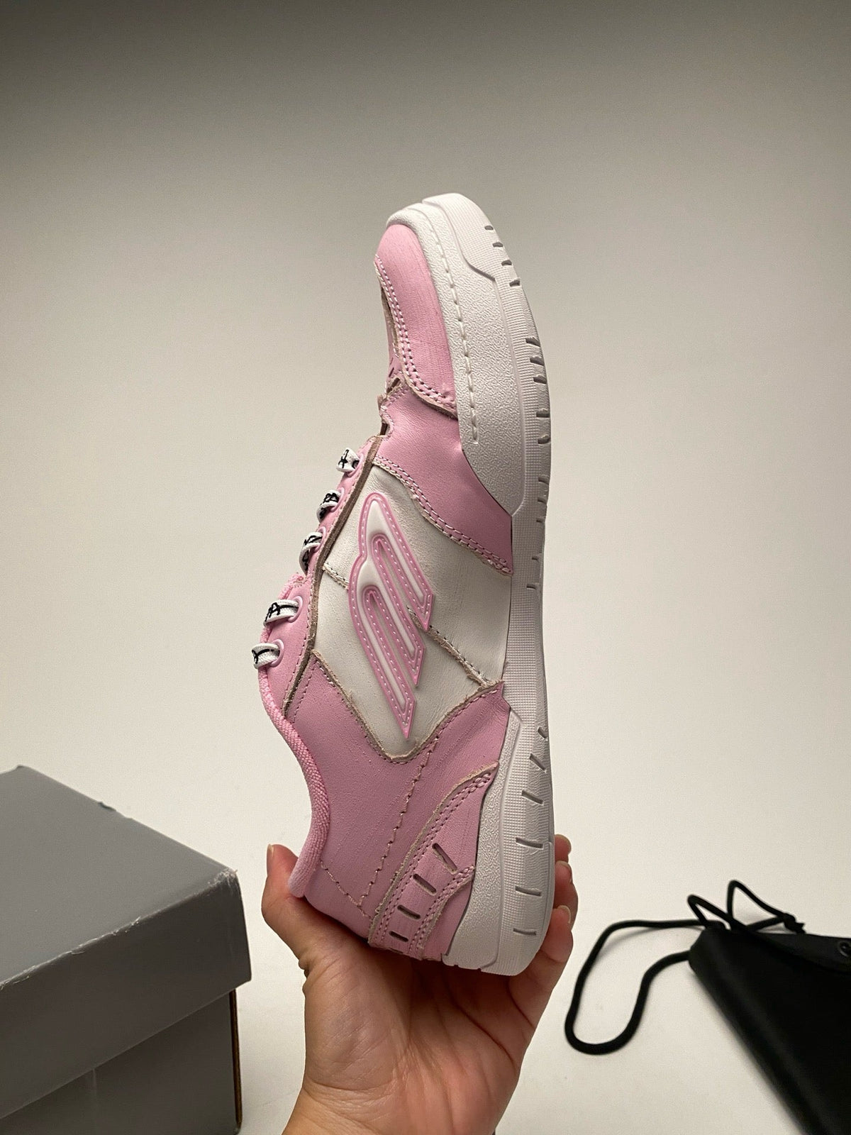 Blue and Pink Sneakers