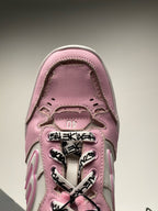 Blue and Pink Sneakers