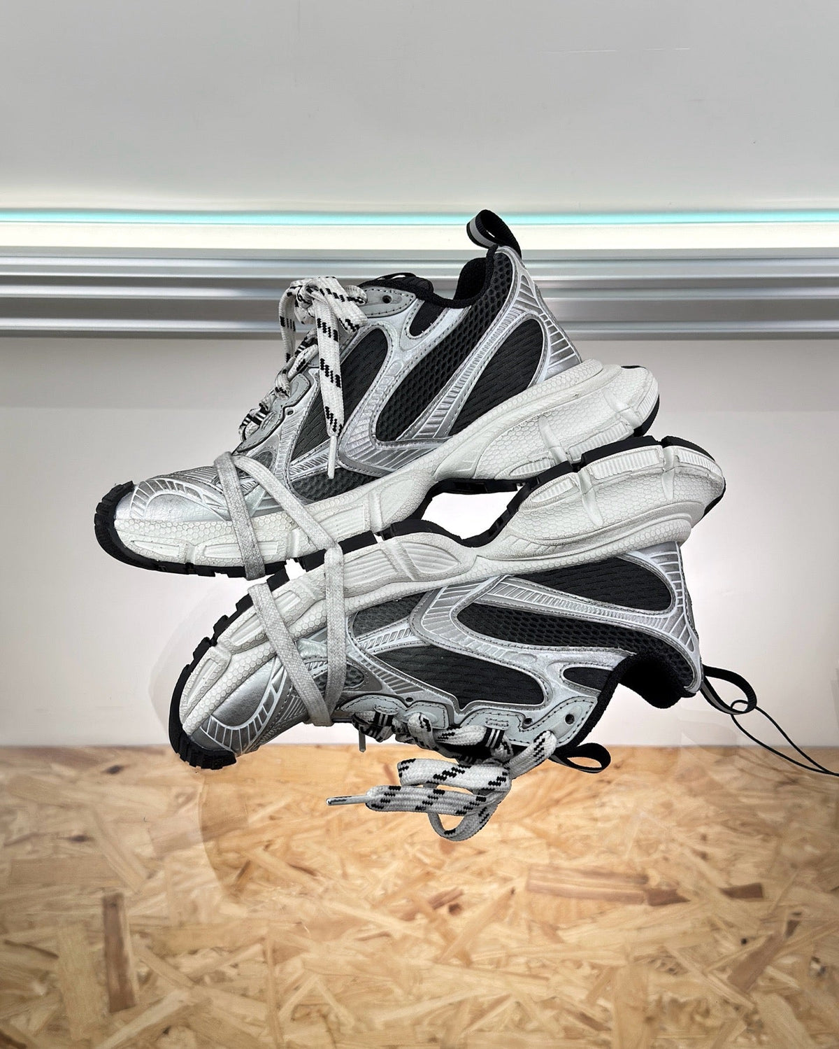 Panelled Runner White Sneakers