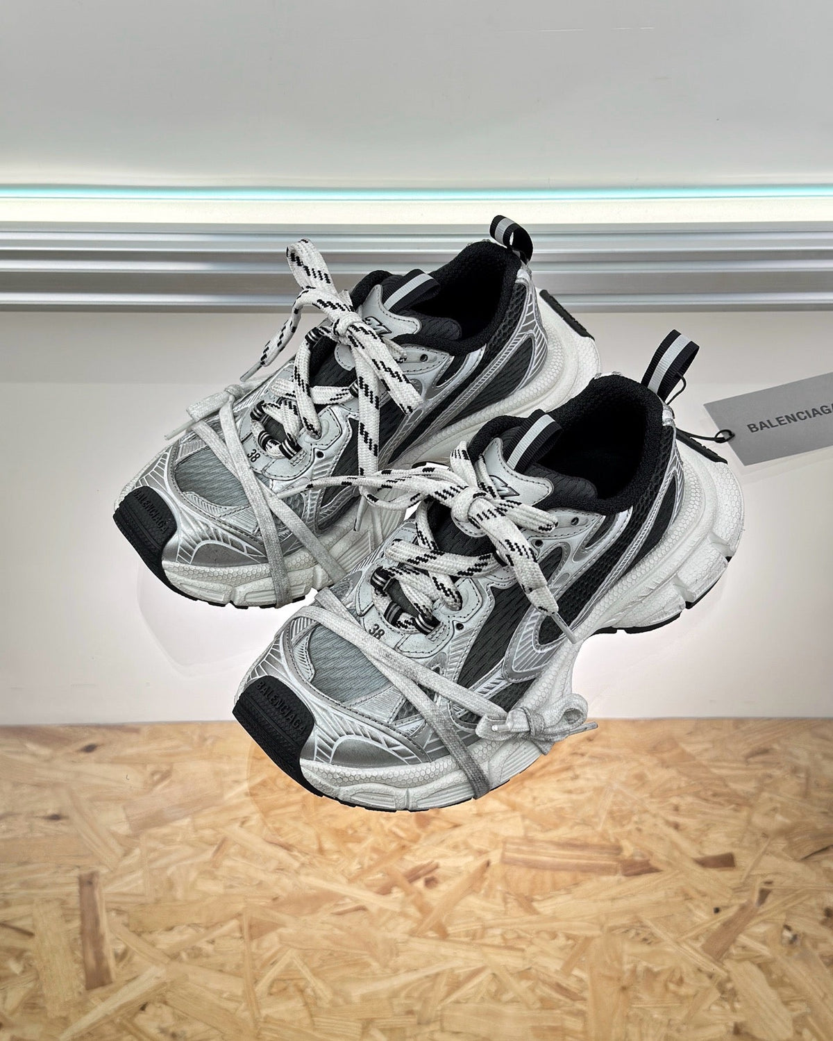 Panelled Runner White Sneakers