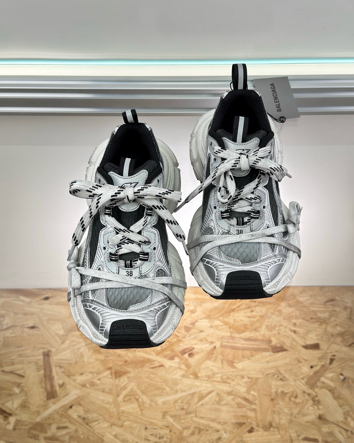 Panelled Runner White Sneakers