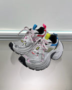 Multicolour Distressed Mesh Sneakers