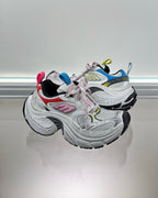Multicolour Distressed Mesh Sneakers