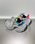 Multicolour Distressed Mesh Sneakers