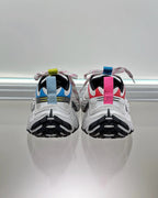 Multicolour Distressed Mesh Sneakers