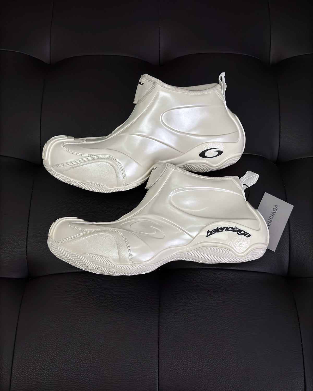 Cream Leather Moulded Chunky - Men's