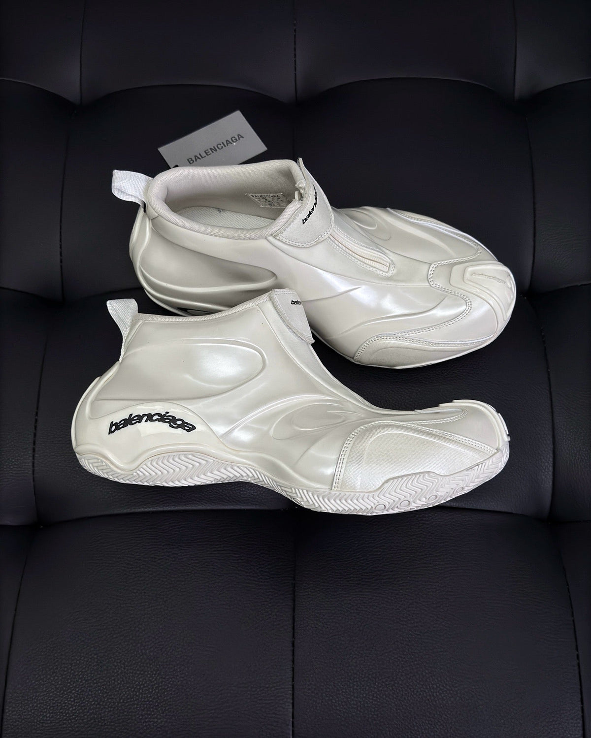 Cream Leather Moulded Chunky - Men's