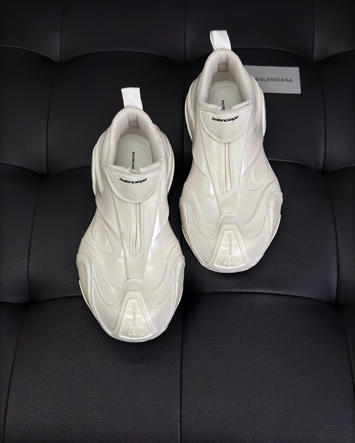 Cream Leather Moulded Chunky - Men's