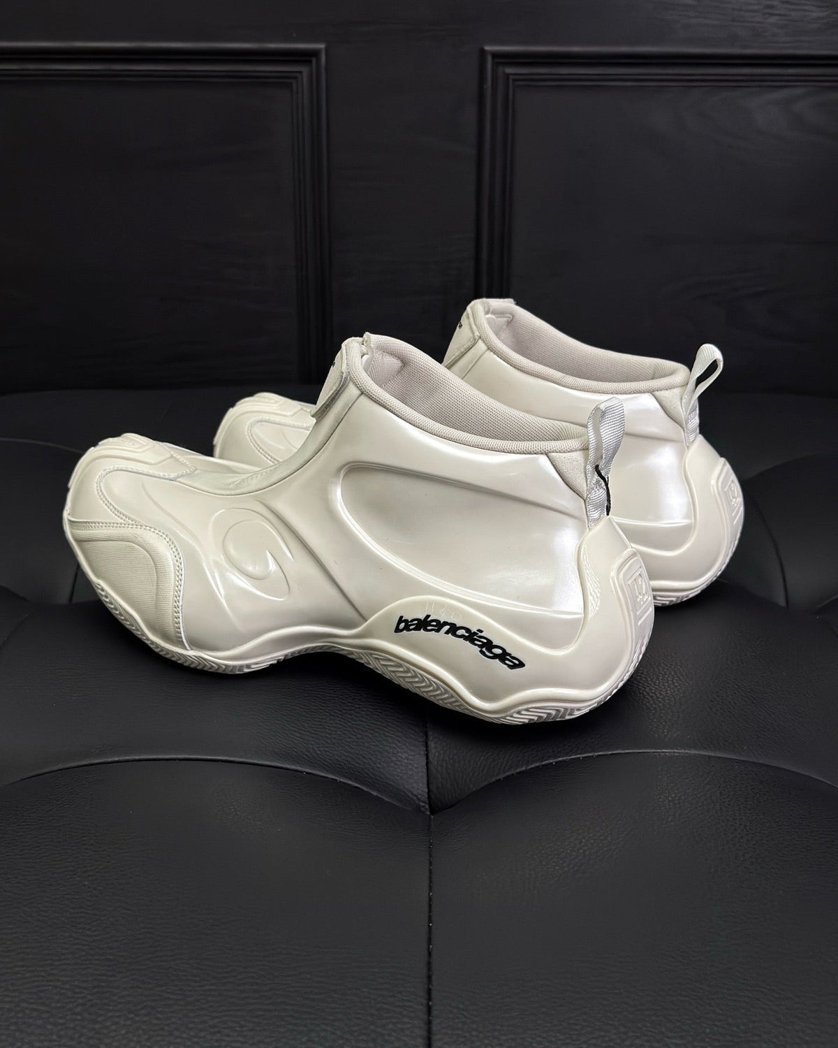 Cream Leather Moulded Chunky - Men's