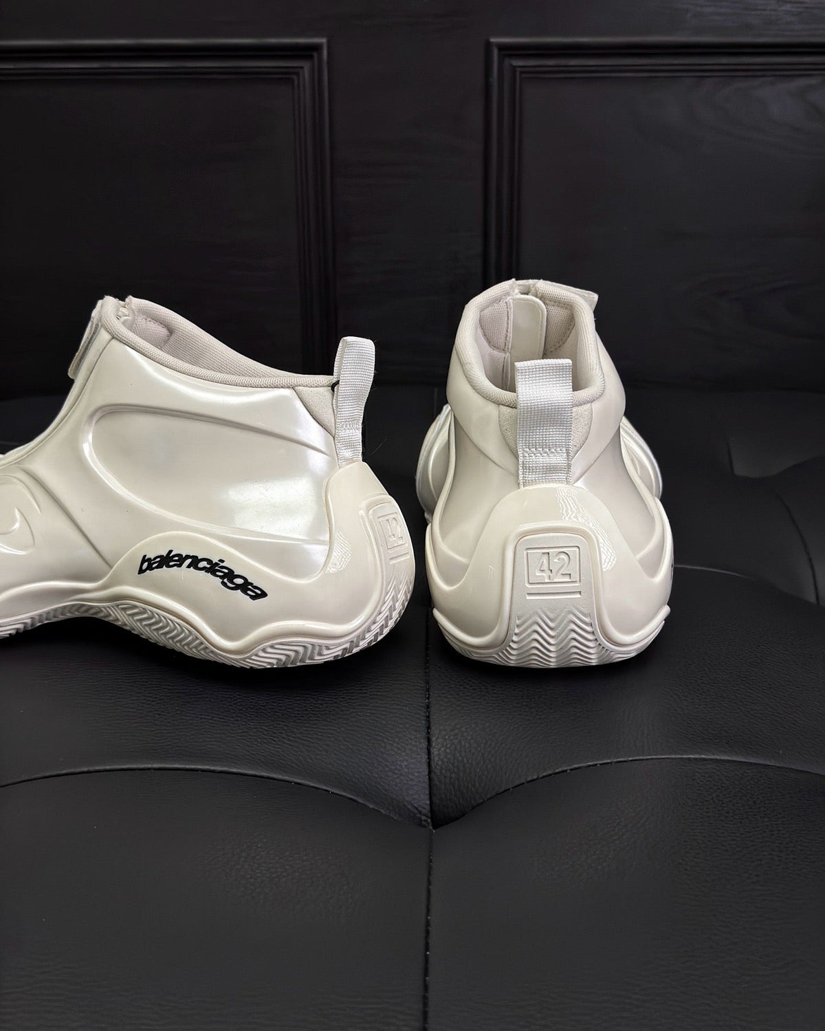 Cream Leather Moulded Chunky - Men's