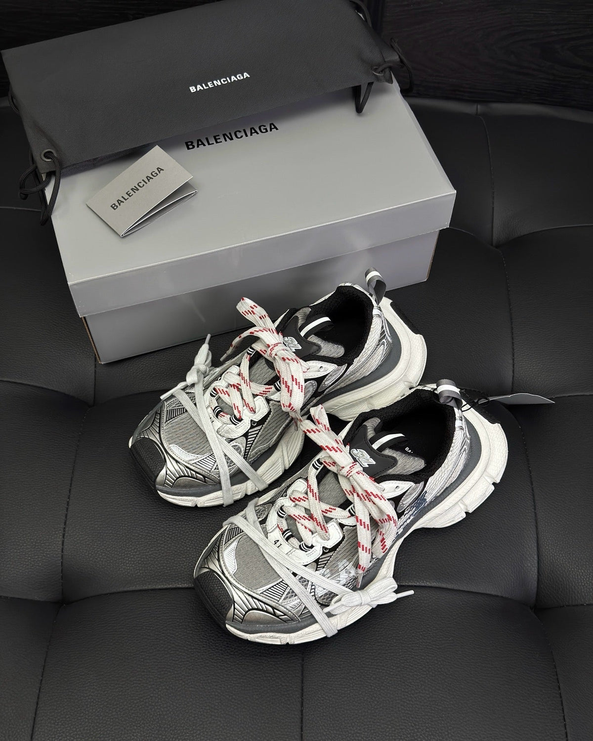 Graffiti Logo Distressed Sneakers